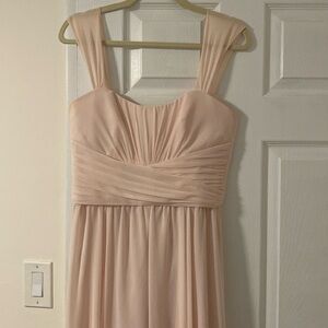 Light pink bridsemaid dress